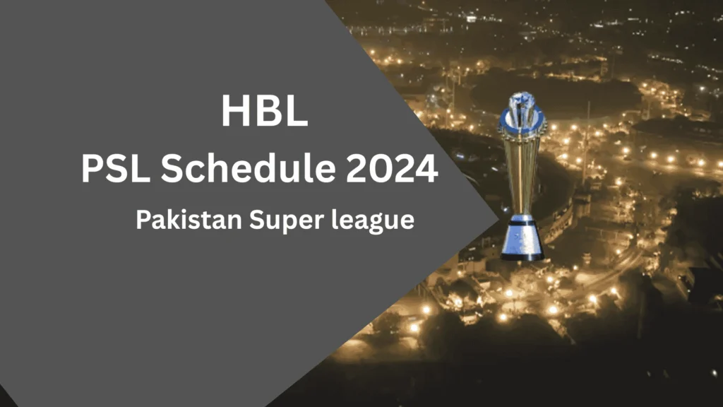 PSL 9 Schedule 2024